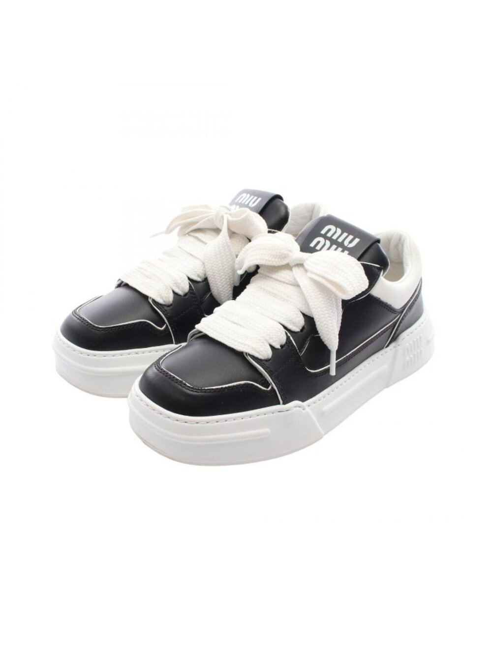 Miu Miu Sneakers Logo Leather